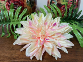 Kunstbloemen dahlia licht roze, diameter 20 cm