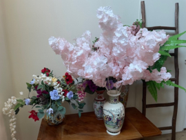 Kunstbloemen bloesem takken licht roze hoogte 96 cm