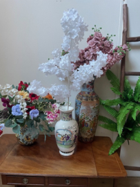 Kunstbloemen bloesem takken wit hoogte 96 cm