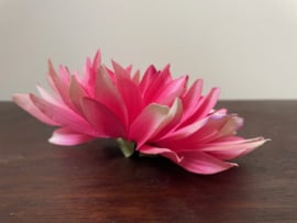 Kunstbloem Dahlia roze zonder steel diameter 15 cm losse bloemkop