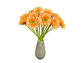 Kunstbloem Zalmroze Gerbera op steel 50 cm