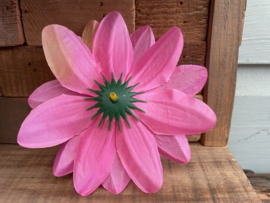 Kunstbloemen dahlia roze, diameter 12 cm