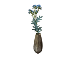 kunstbloem margriet blauw 54 cm