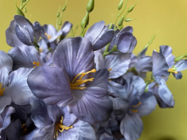 Kunstbloemen gladiolen grijs 48 cm