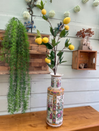 Citroentak, hoogte 87 cm, 7 citroenen per tak