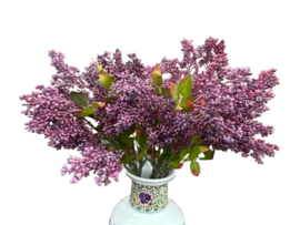 Kunsttak Sering lila in knop - Kunstbloem op steel 60 cm