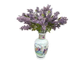 Kunsttak Sering paars in knop - Kunstbloem op steel 60 cm