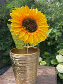 Kunstbloemen zonnebloemen met steel hoogte 42 cm