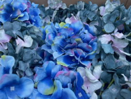 hortensia kunstbloemenmuur, bloemenmuur/wand winkel