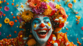 Bloemenkrans/bloemenhaarband carnaval, festival