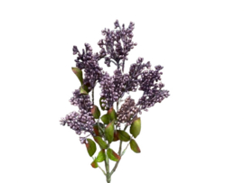 Kunsttak Sering paars in knop - Kunstbloem op steel 60 cm