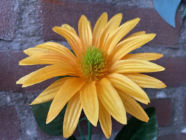Kunstbloemen, zonnehoed geel, diameter 12 cm