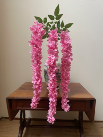 Kunstbloemen takken goudenregen roze lengte 3x58 cm