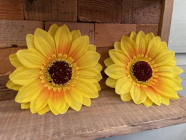 Kunstbloemen zonnebloemen diameter 16 cm