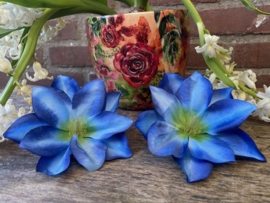 Kunstbloemen clematis blauw, diameter 13 cm