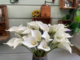 Kunstbloemen calla wit hoogte 57 cm