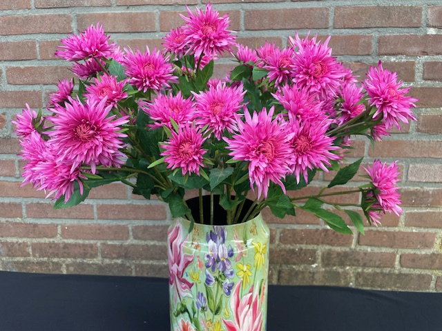 Kunstbloemen roze asters hoogte 70 cm 5 bloemen per tak