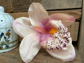 Kunstbloemen orchidee mauve, diameter 12 cm