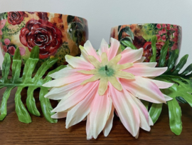 Kunstbloemen dahlia licht roze, diameter 20 cm