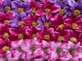 Kunstbloemen clematis paars diameter 12 cm