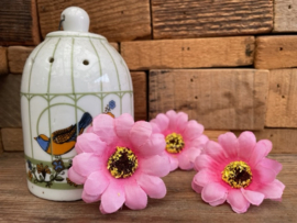 Kunstbloemen mini margriet roze, diameter 4 cm