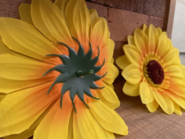Kunstbloemen zonnebloemen diameter 16 cm