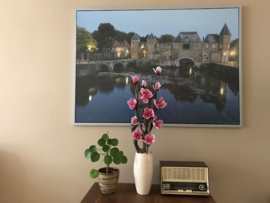 Magnolia kunstboom op een stam van hout, 94 cm