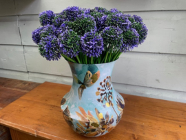 Kunstbloem allium "sierui" paars/groen hoogte 34 cm