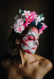 Kunstbloemen haarband feest, carnaval, festival