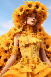 Carnaval verkleed idee kostuum/kleding bloemen