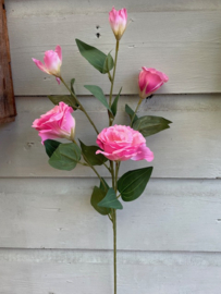 Kunstbloemen lisianthus roze hoogte 65 cm