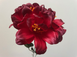 Kunstbloemen amaryllis rood 3x10 cm