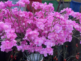 Kunstbloemen boterbloem roze hoogte 60 cm