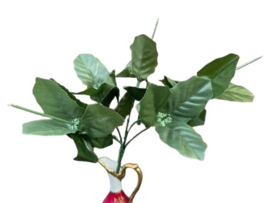 Boeket met 5 losse steeltjes met blad hoogte 28 cm