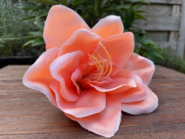 Kunstbloemen amaryllis peach, diameter 14 cm