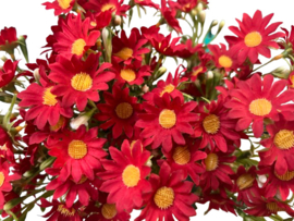 Kunstbloem margriet  rood 54 cm