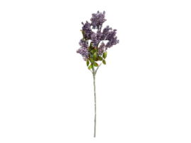 Kunsttak Sering paars in knop - Kunstbloem op steel 60 cm