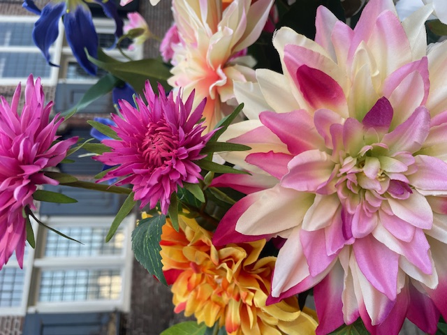 Kunstbloemen mix boeket  nu slechts € 35