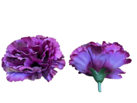 Kunstbloemen anjers paars diameter diameter 9 cm