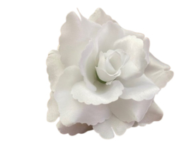 Kunstbloemen witte rozen, diameter 10 cm bruiloft/trouwerij bloemen