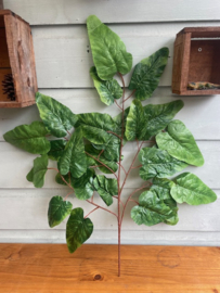 Kunstboom takken, tak met 25 bladeren hoogte 74 cm