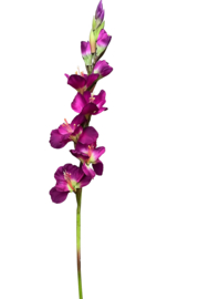 Kunstbloemen kunsttak gladiool paars hoogte 84 cm