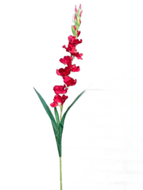 Kunstbloemen kunsttakken rode gladiool hoogte 108 cm