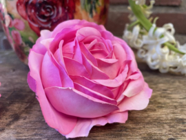 Kunstbloemen, pioenrozen licht roze diameter 10 cm
