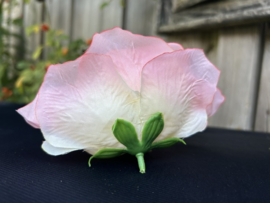 Kunstbloemen Franse rozen roze, diameter 12 cm