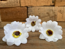 Kunstbloemen mini margriet wit, diameter 4 cm