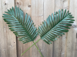 Kunst palmboom/palmplant bladeren, kunstbladeren 34x19 cm