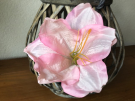 Kunstbloemen amaryllis roze diameter 14 cm