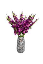 Kunstbloemen kunsttak gladiool paars hoogte 84 cm