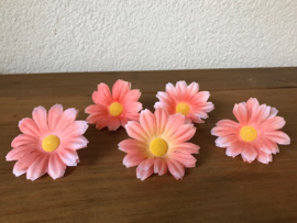 Kunstbloemen madelief peach 5 cm